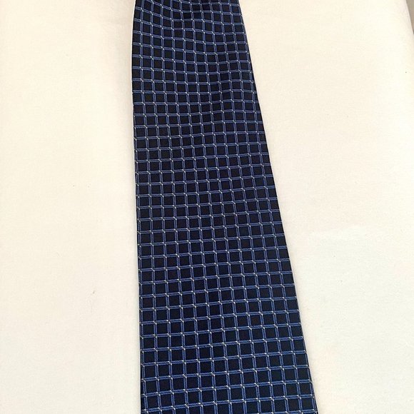 TOMMY HILFIGER - Navy Blue, with blue squares and white flecks - Picture 3 of 6